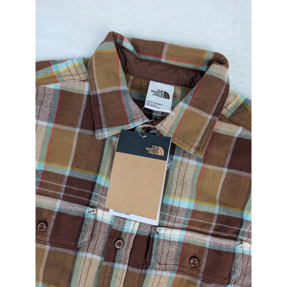 The North Face Arroyo Flannel Mens‎ Small Brown Plaid NWT